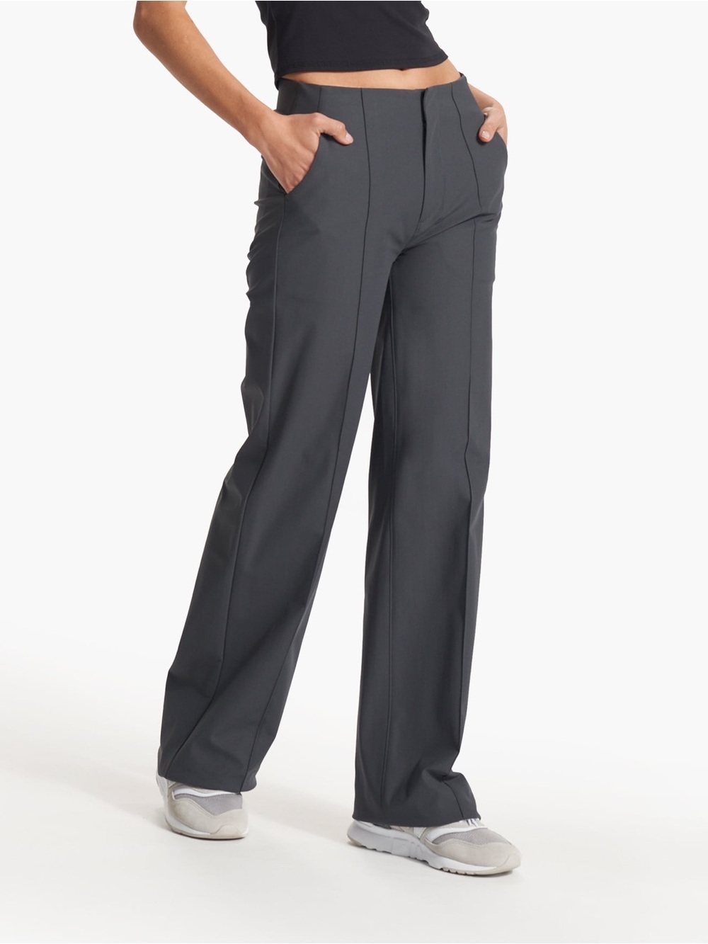 Vuori Women’s Charcoal Gray Meta Wideleg Pants